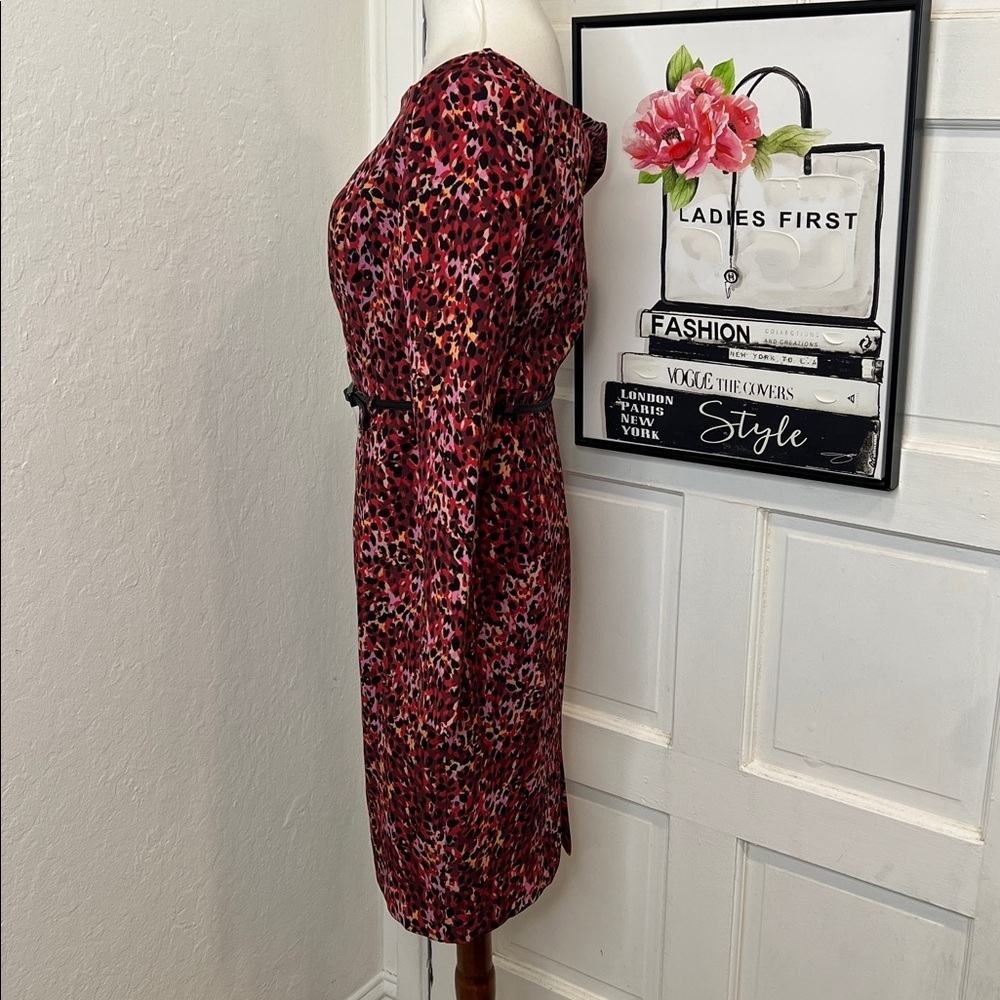 NWT Black Halo Parker Leopard Print Dress Size 4 - Picture 5 of 10